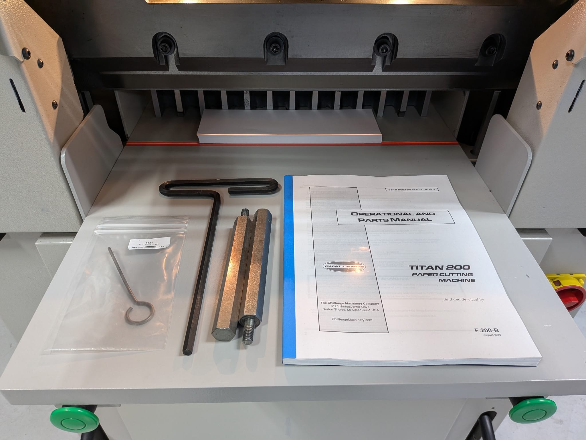 Challenge Titan 200 20” Paper Cutter - Print & Finishing Solutions